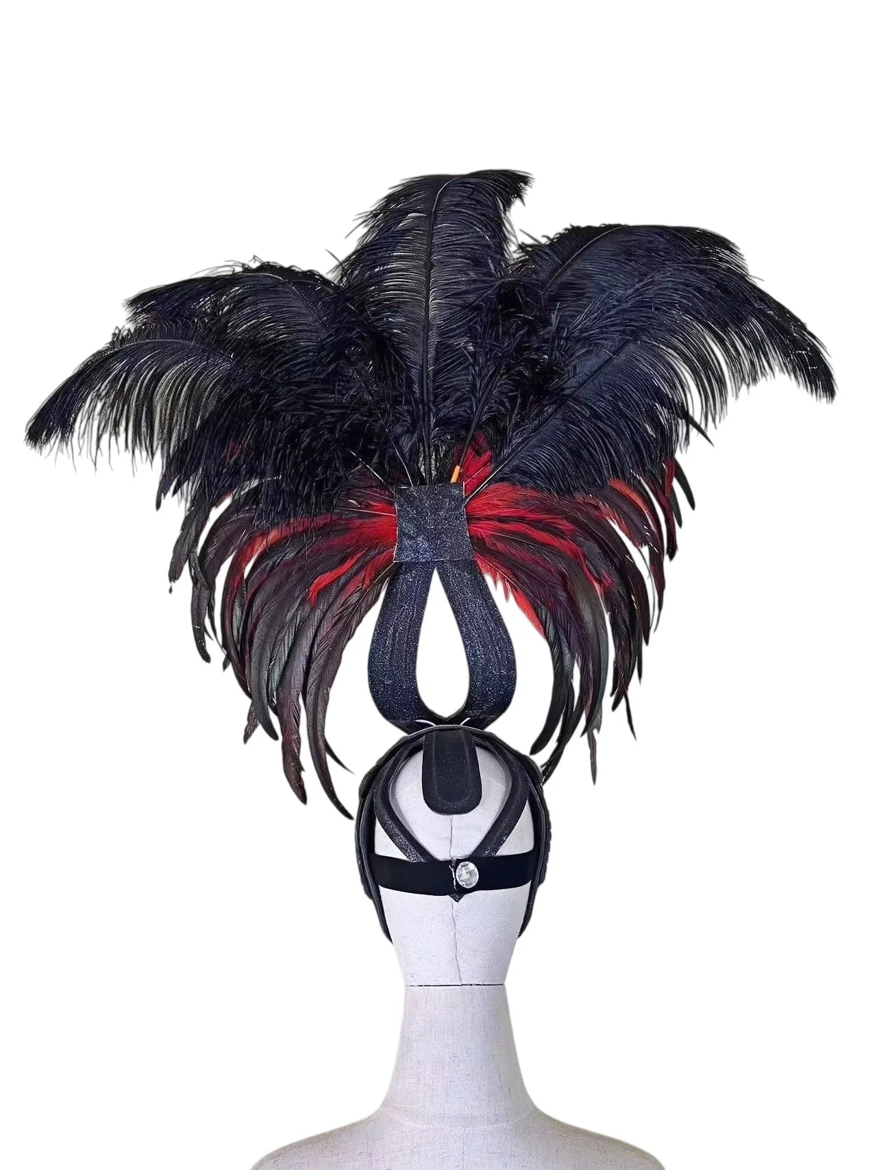 The Stardust Zenith – Premium Feathered Carnival & Samba Crown Headdress