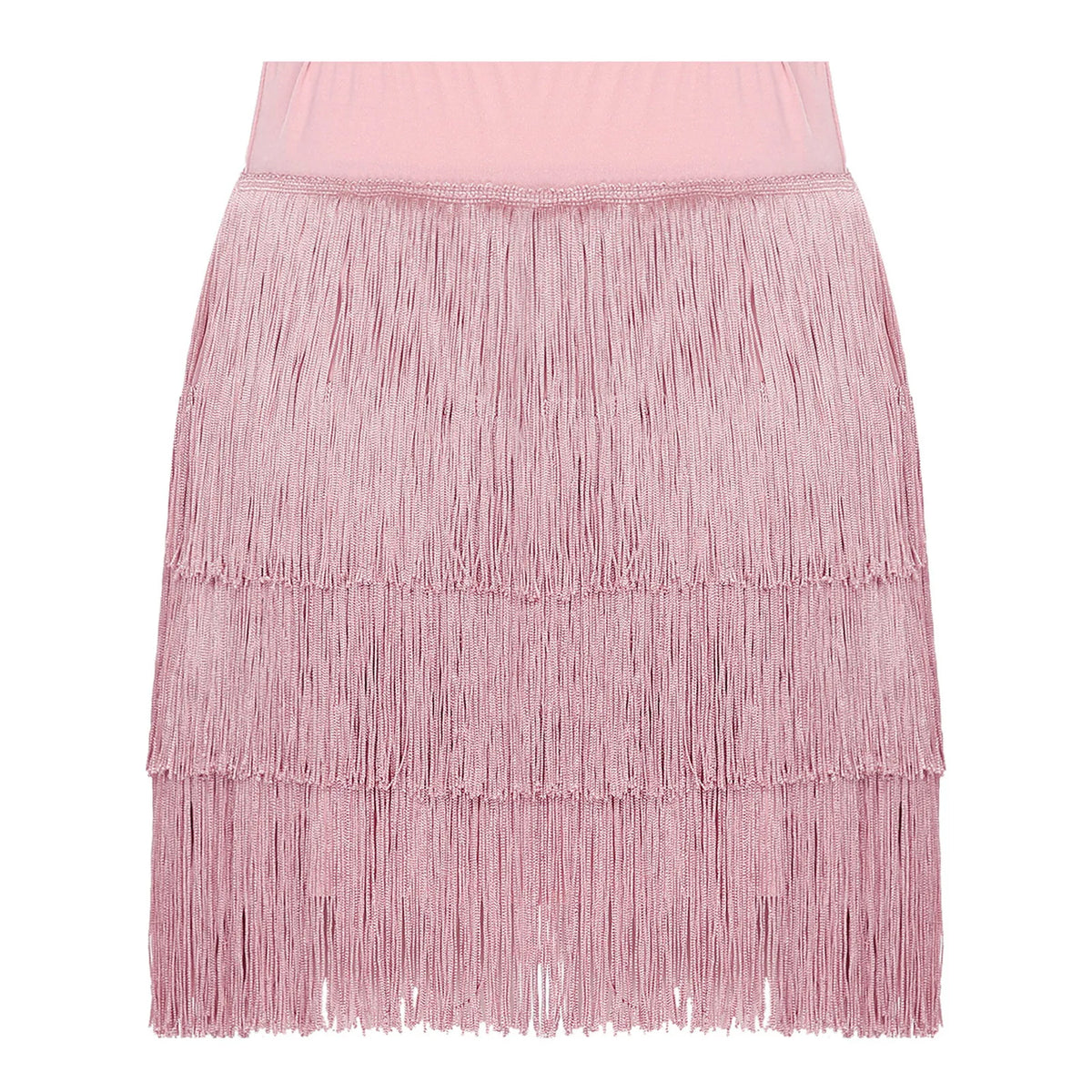 The Stardust Havana Fringe Skirt – High-Waist Tiered Tassel Performance Skirt