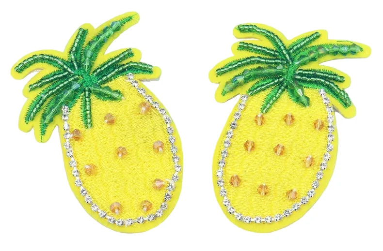 Sparkling Cherry & Fruit Sequined Nipple Pasties Set