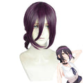 Reze Purple Brown Ponytail Cosplay Wig