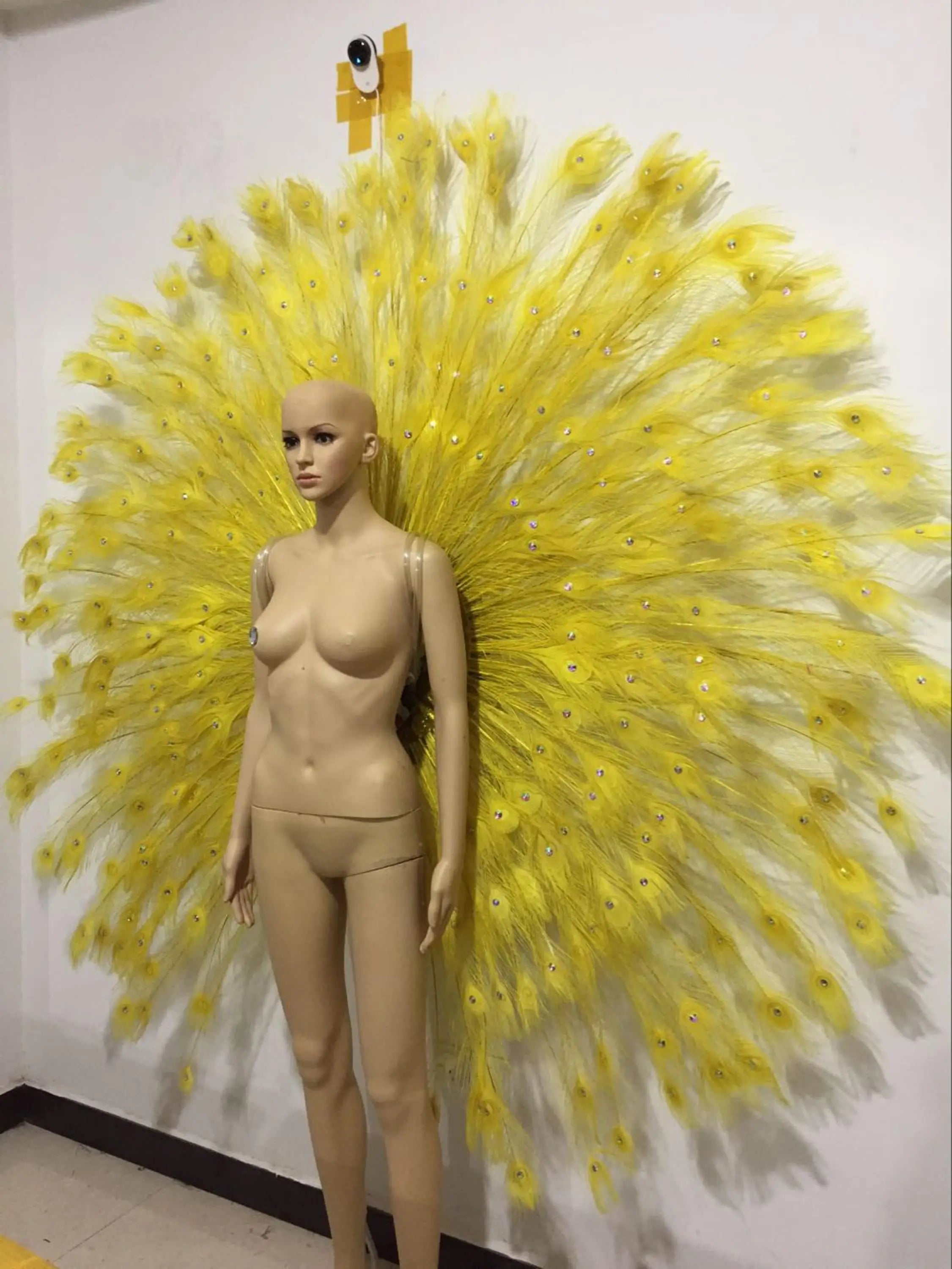 The Stardust Victoria Cabaret – Deluxe Angel Feather Wing & Headdress Stage Costume Set