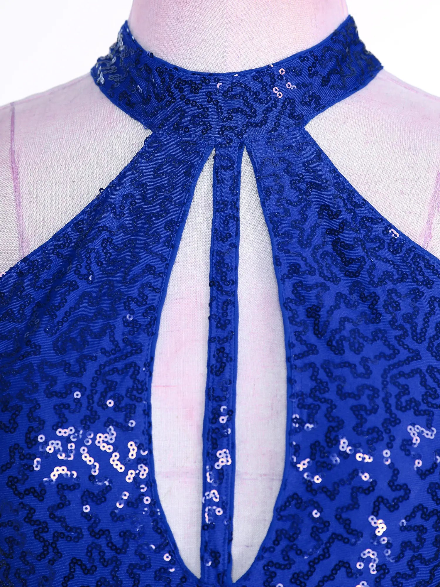 The Stardust Empress Royale – Sequined & Feathered Latin Dance Leotard Dress