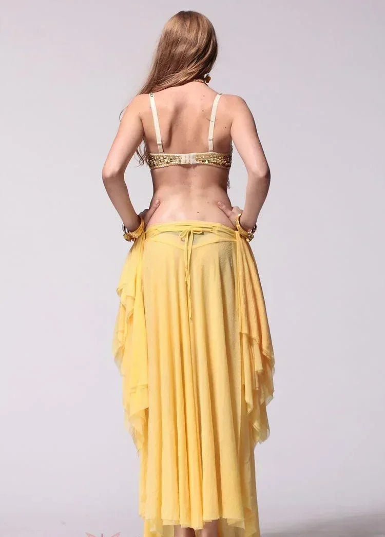 The Stardust Prism Sirena – Deluxe Beaded & Sequined Tassel Belly Dance Bra Top