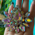 AB Rhinestone Statement Ring