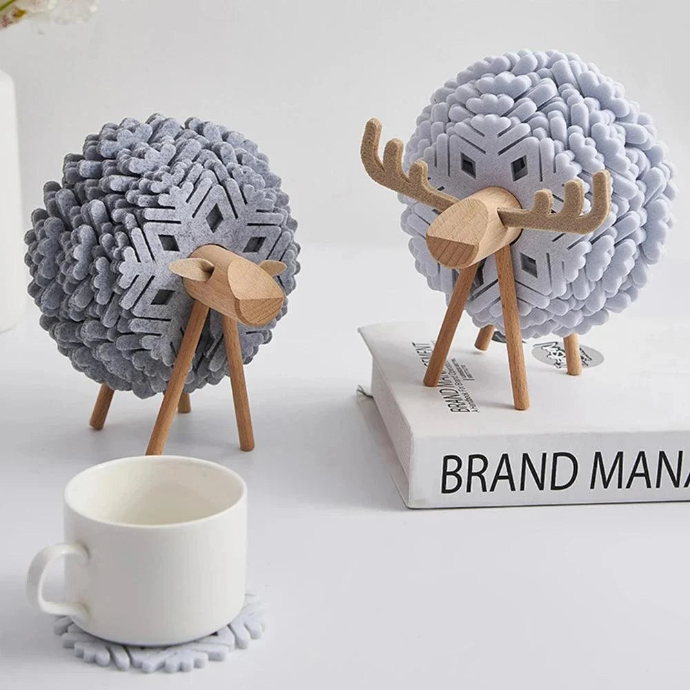 Round Coasters Table Decor