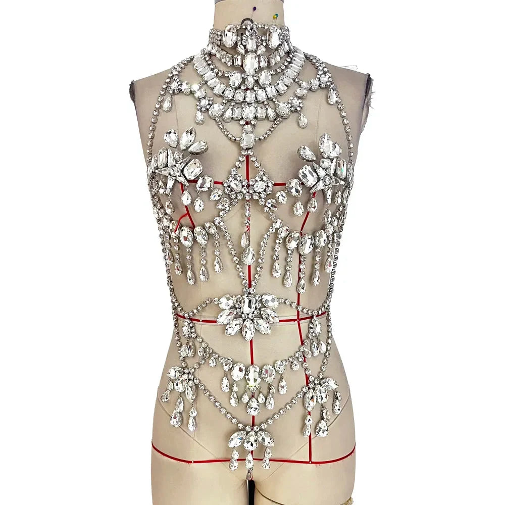 Rhinestone Crystal Full Body Chain