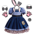 Girls Judy Hopps Bunny Police Costume Dress – Zootopia Outfit