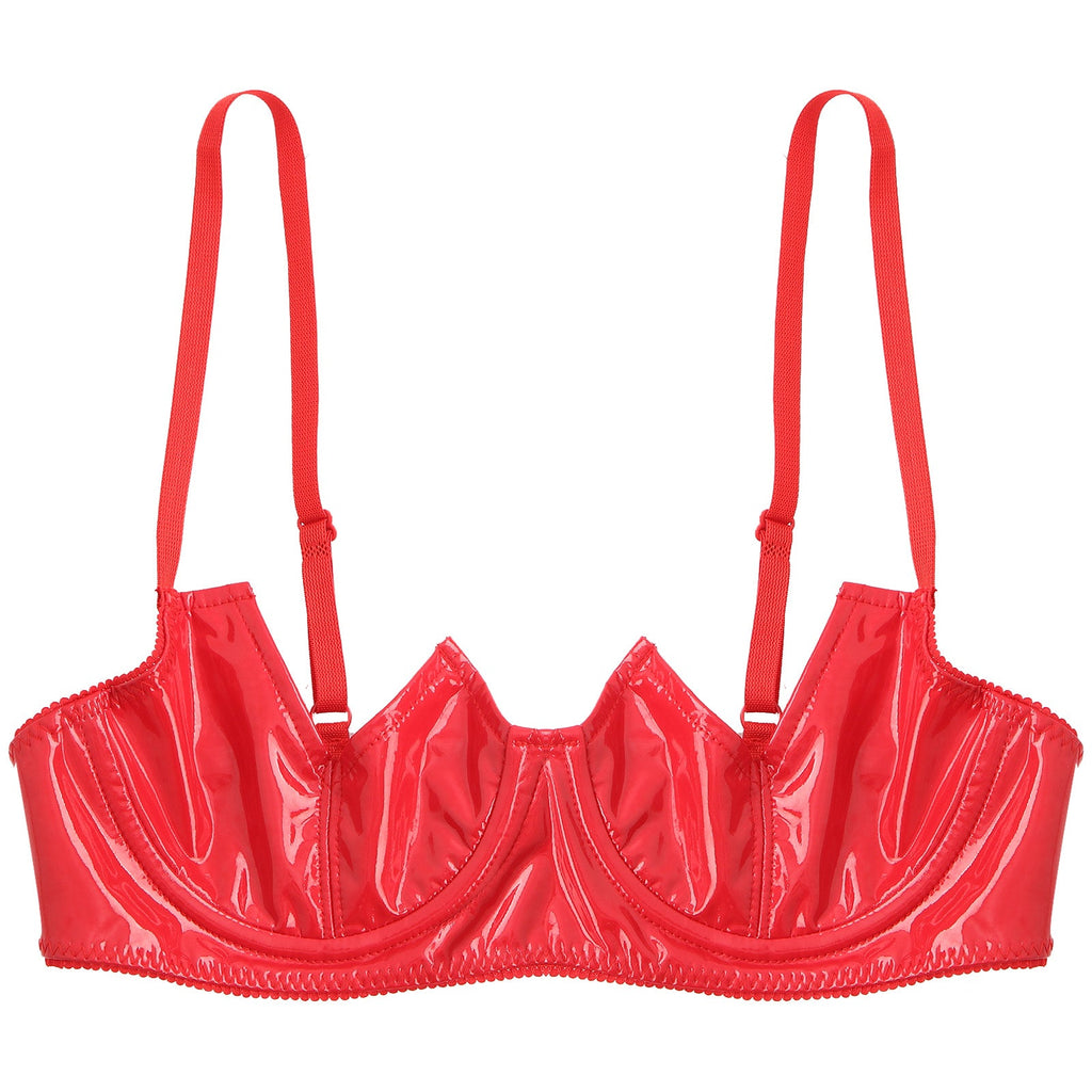 V-Notch Underwired Open Chest Bra Top
