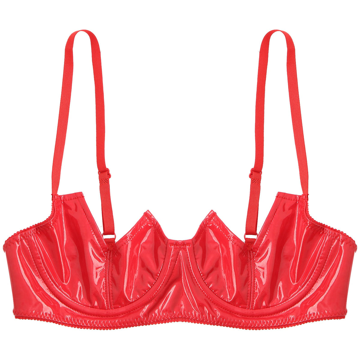 V-Notch Underwired Open Chest Bra Top
