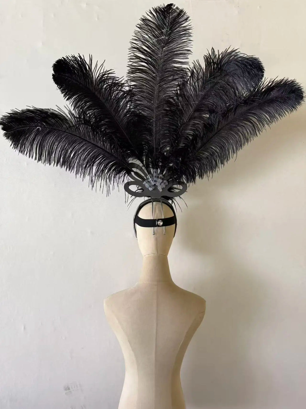 The Stardust Empress – Deluxe Feathered Samba & Carnival Crown