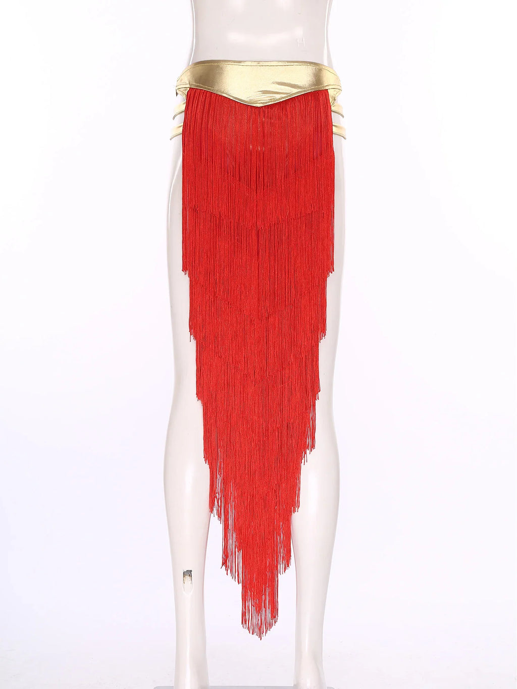Women Cleopatra Egyptian Queen Cosplay Costume Belly Dancing Indian Dance Tassel Skirt Built-in Briefs for Halloween Carnival