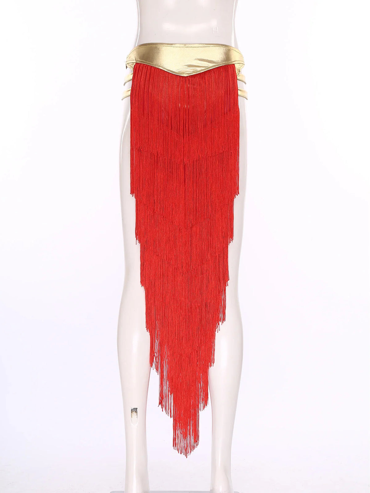 Women Cleopatra Egyptian Queen Cosplay Costume Belly Dancing Indian Dance Tassel Skirt Built-in Briefs for Halloween Carnival