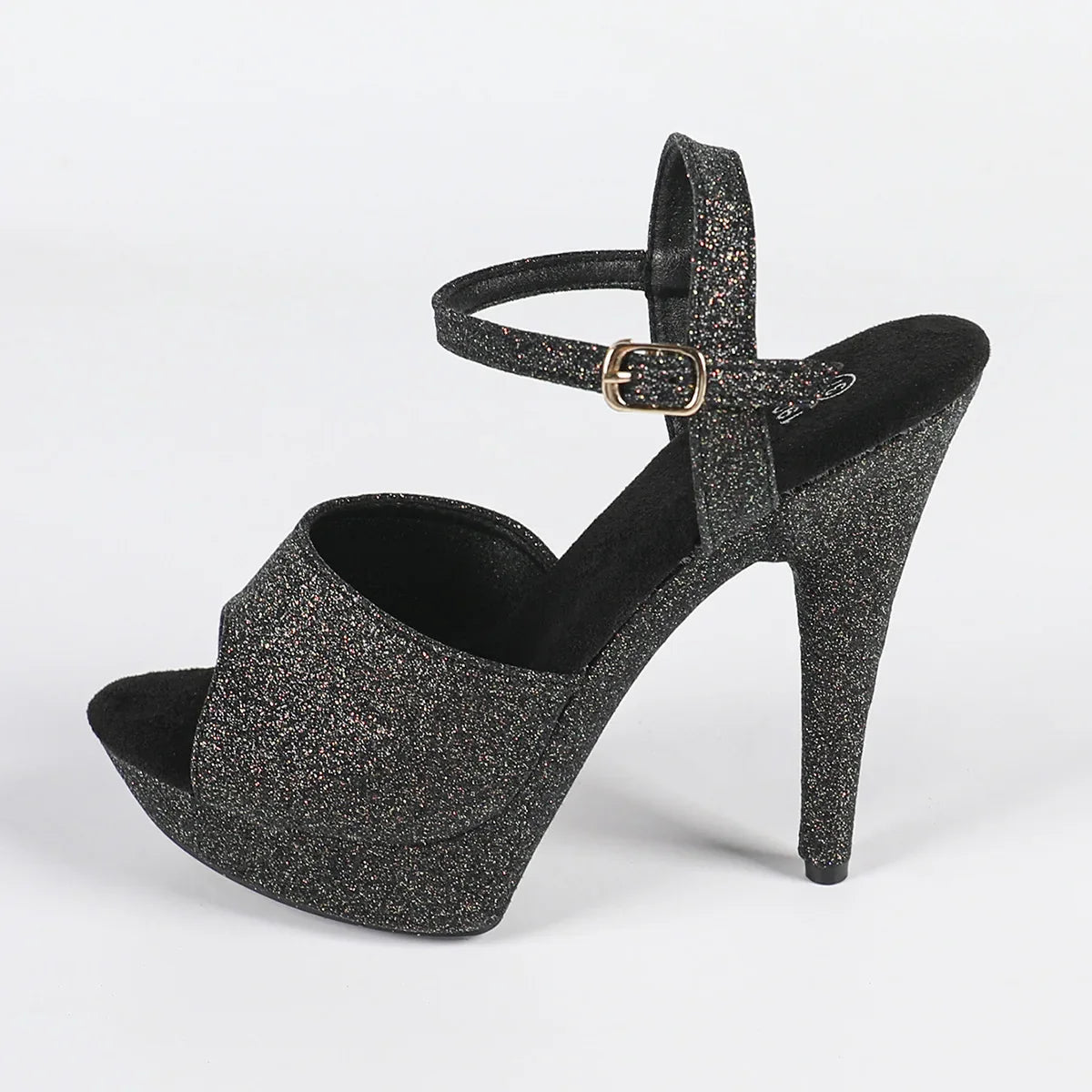 The Stardust Velvet Siren Stiletto – Luxury 13cm Platform Sandal