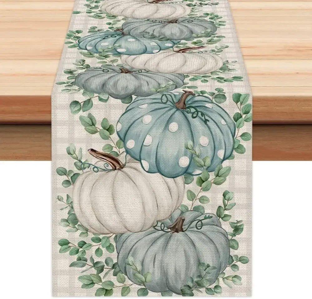 Autumn Thanksgiving Table Runners, 72 to 108 in