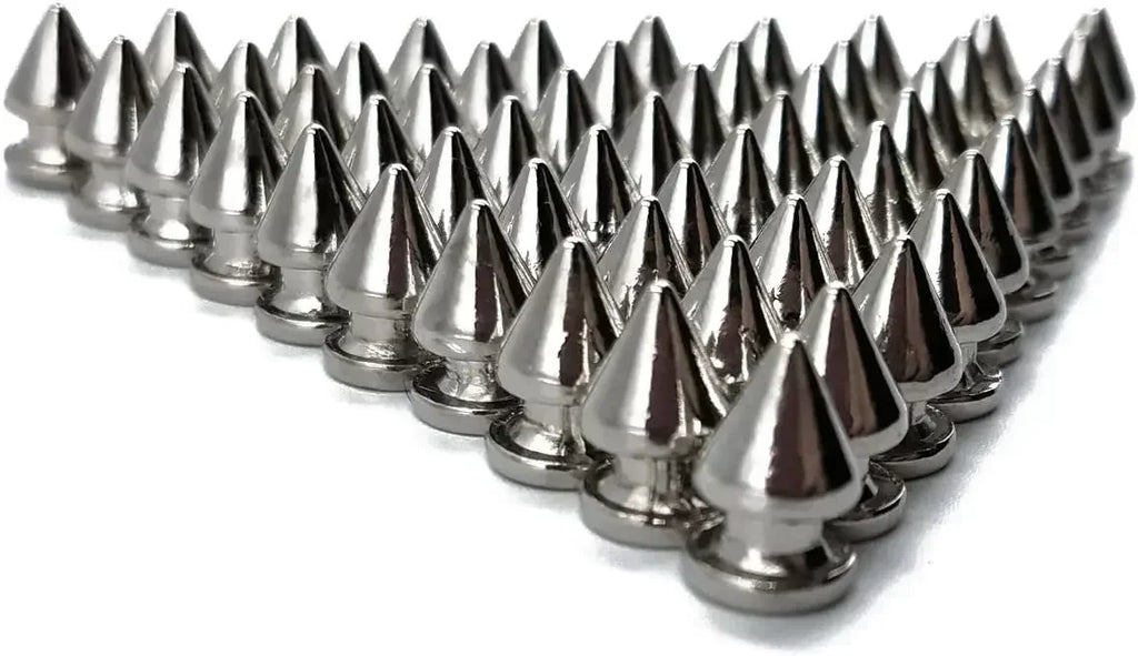 Metal Cone Studs & Spikes Screwback Rivets for Leathercraft, Clothes & DIY Hardware