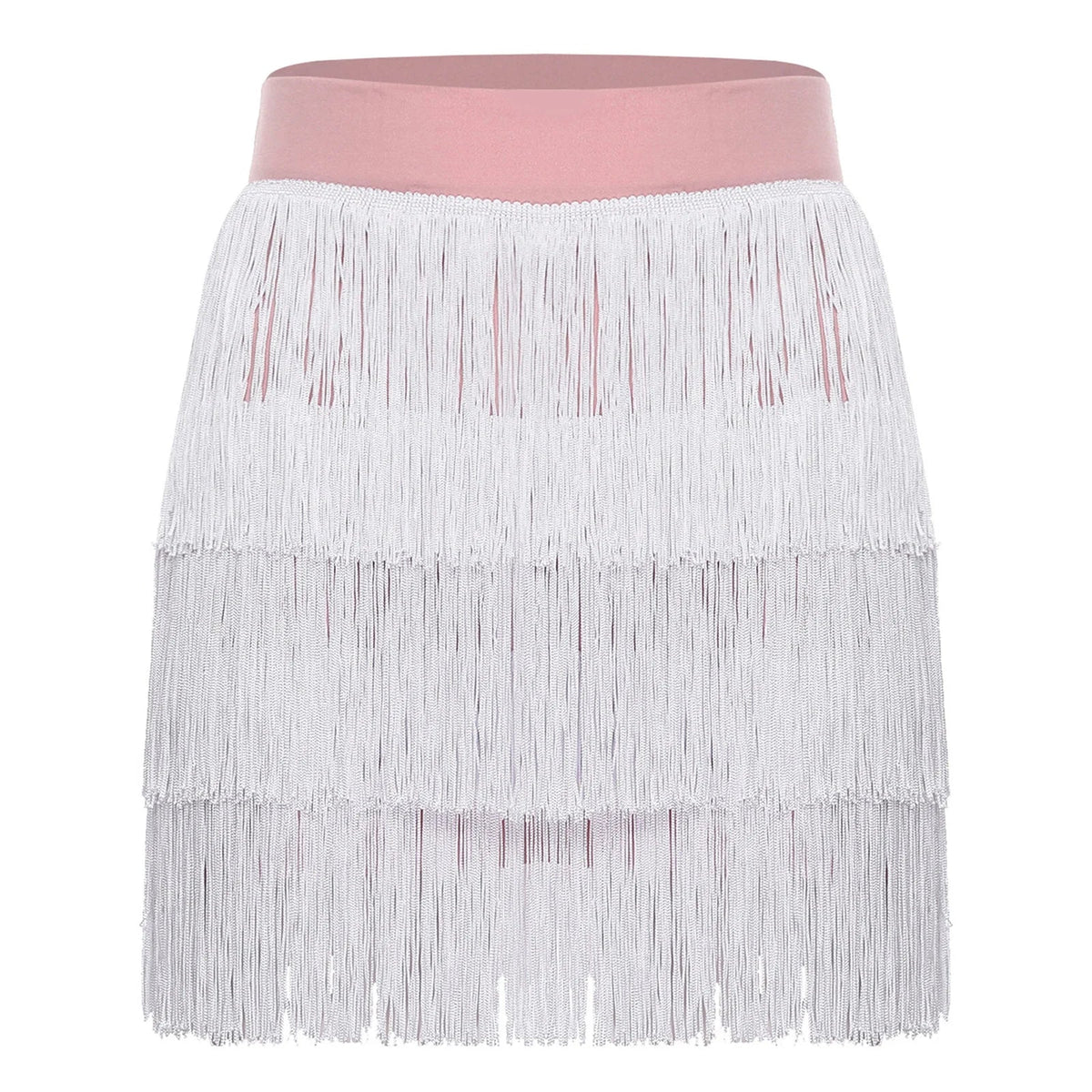 The Stardust Havana Fringe Skirt – High-Waist Tiered Tassel Performance Skirt