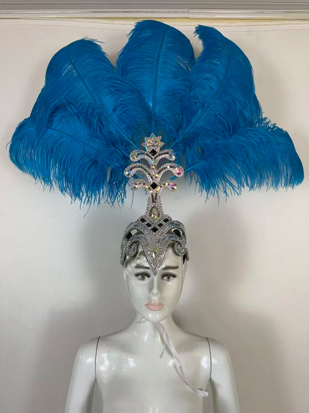 The Stardust Samba Queen – Premium Feathers & Rhinestones Carnival Headdress