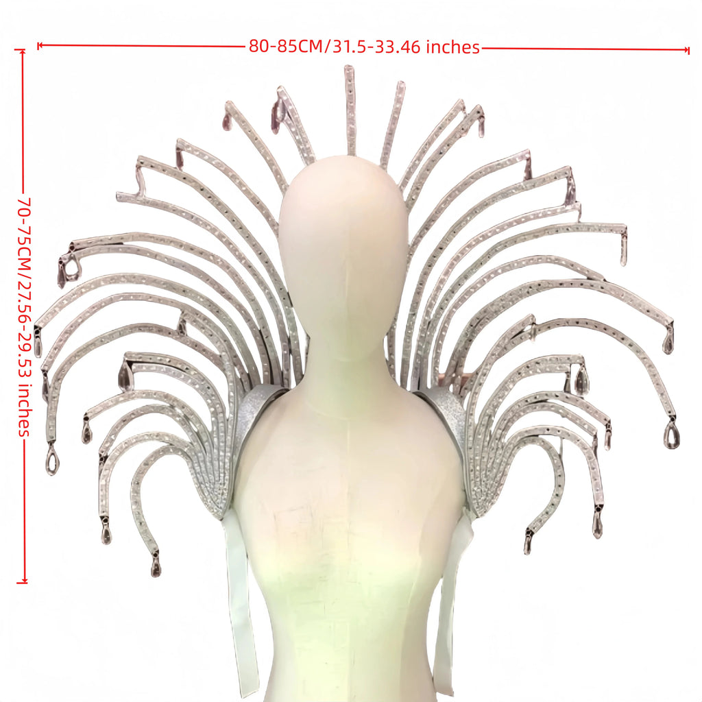 Curved Multi-Arm Backpiece Frame with Attachment Loops