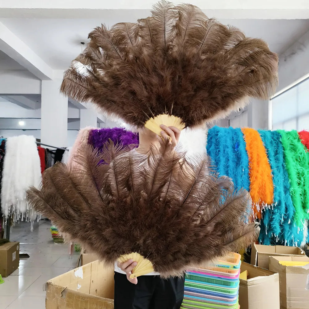 90CM Ostrich Feather Fans