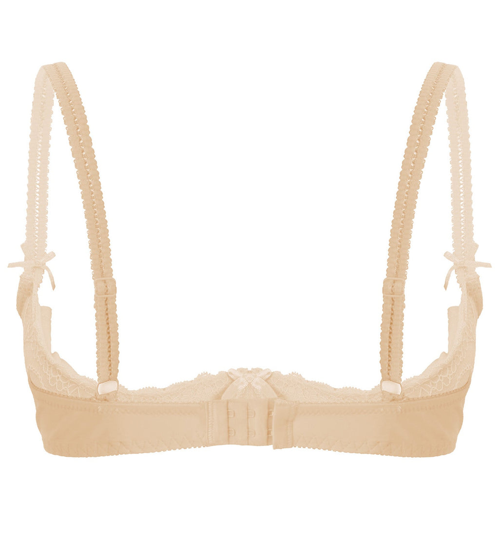 Lace Underwire Half-Cup Push-Up Bra