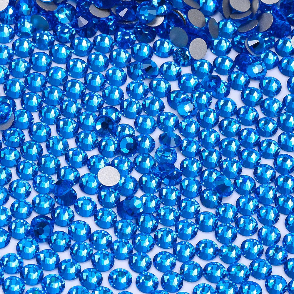 SS3-SS60 Blue Series Non-Hotfix High Quality Glass Flatback Rhinestones