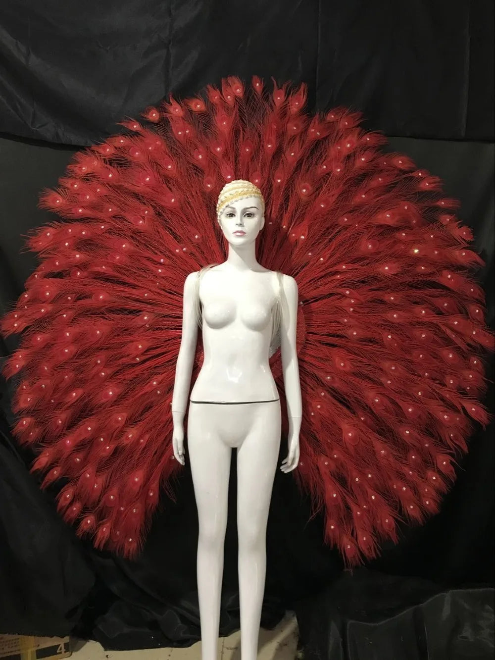 The Stardust Victoria Cabaret – Deluxe Angel Feather Wing & Headdress Stage Costume Set