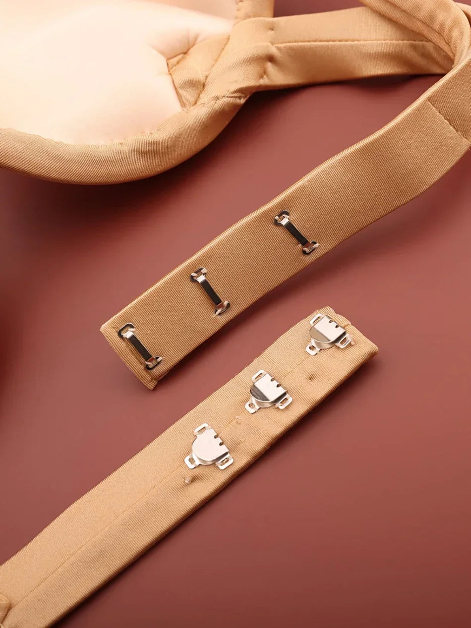 Handmade Steel Ring Gathered Nude Performance Bra Cup
