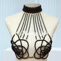 Handmade Pearl Shoulder Harness & Waist Bikini Body Chain Jewelry