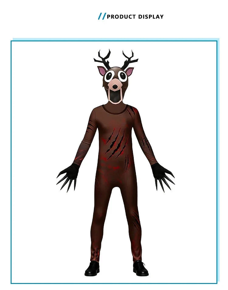 Kids Deer Owl Cosplay Costume Jumpsuit – Animal Outfit