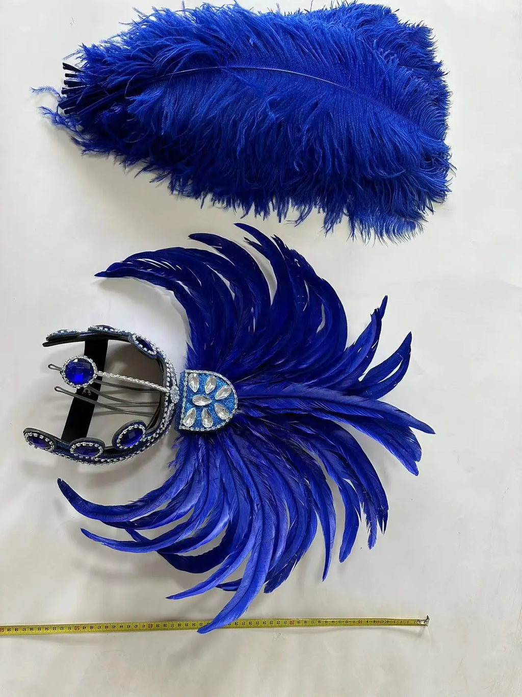The Stardust Samba Enchantment – Exquisite Feathered Dance & Stage Headdress