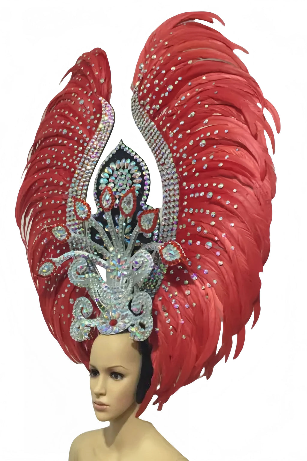 The Stardust Luminary – Premium Feathered Carnival & Samba Halo Headdress