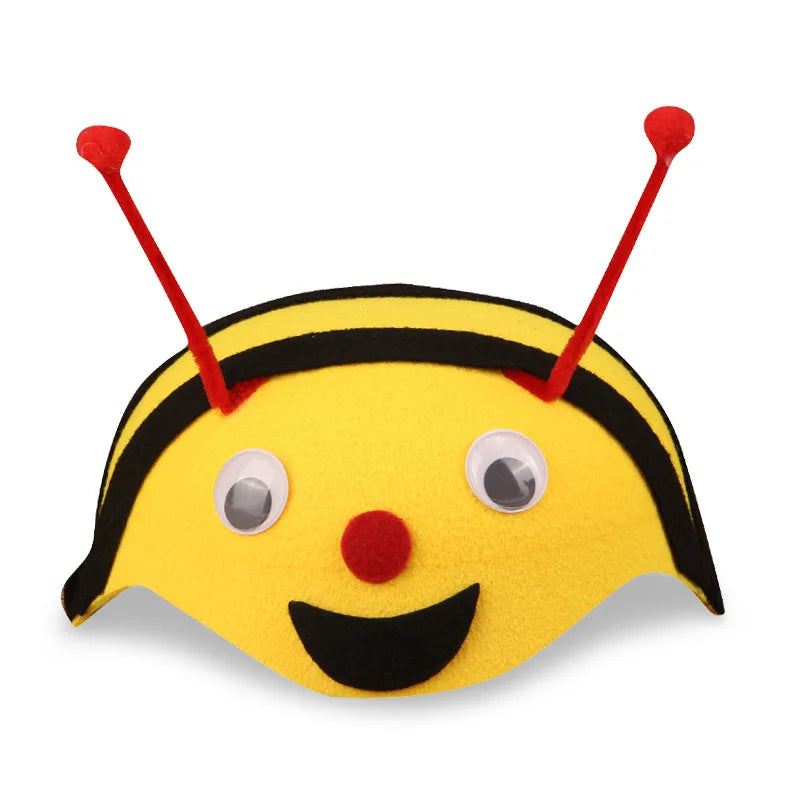 Kids Forest Animal Felt Party Hat – Duck, Bird & Rabbit Carnival Cap | Children's Day Party Costume