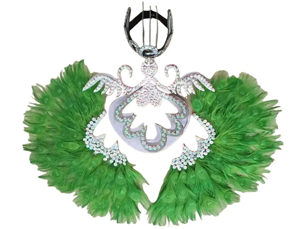 The Stardust Sovereign – Majestic Feathered Samba Carnival Headdress