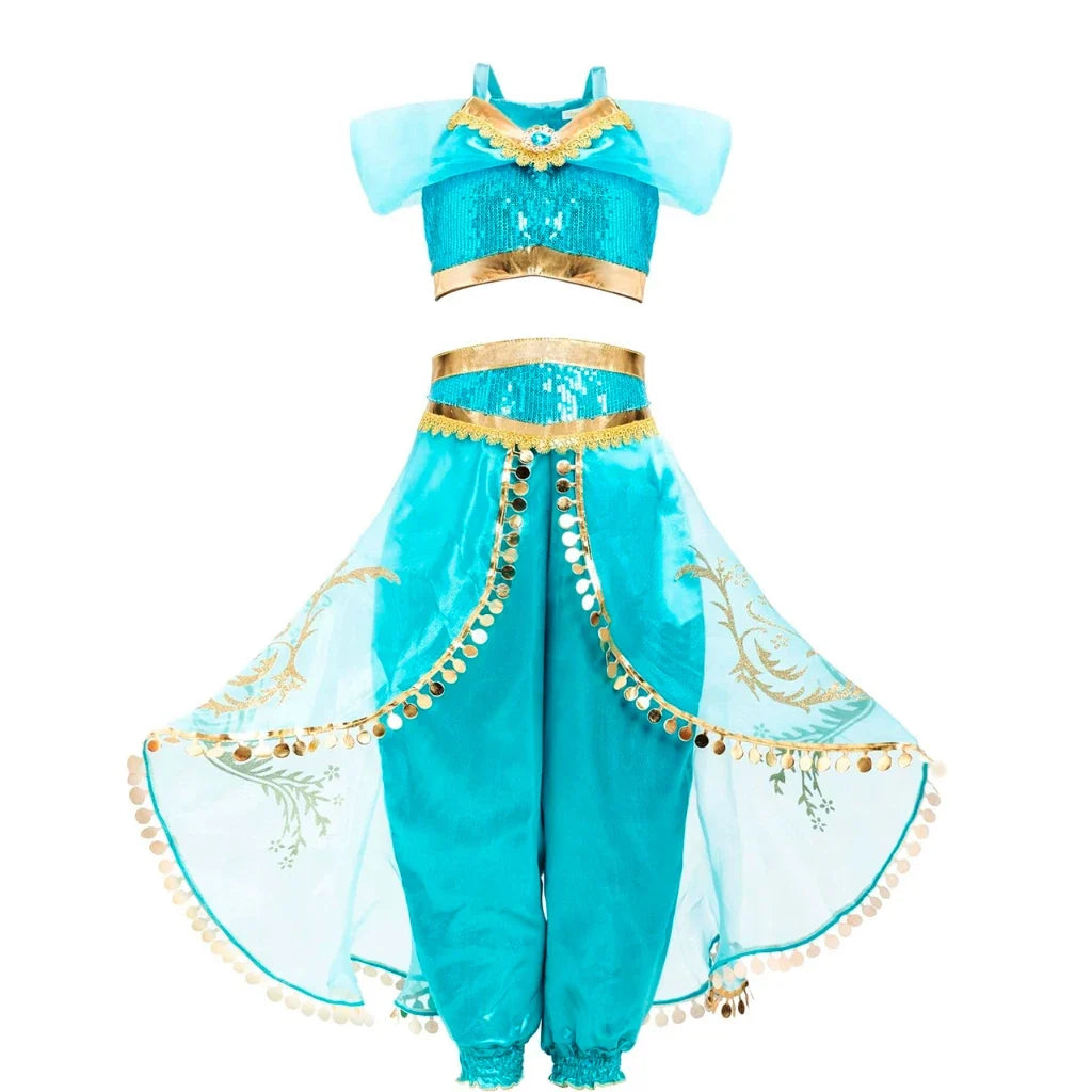 Princess Jasmine Cosplay Dress Up Halloween Costume