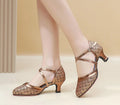 The Stardust Starlight Latin Sandal – Metallic Ballroom & Tango Heel