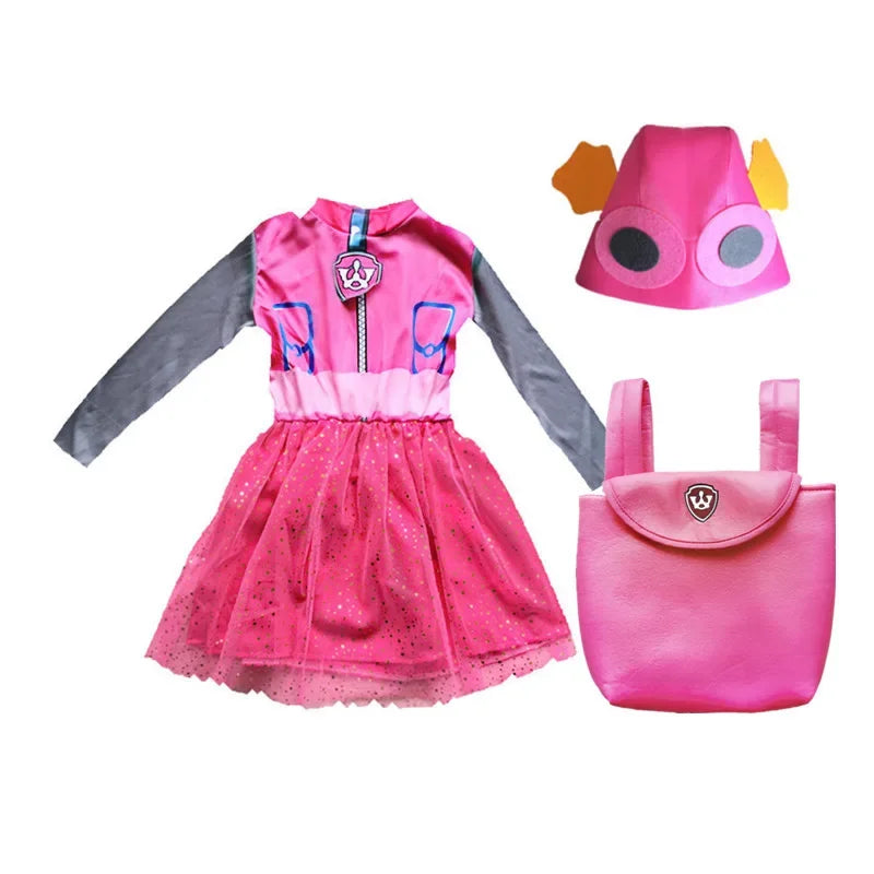 Kids Dog Patrol Cosplay Costume Set – Cartoon Uniform Outfit