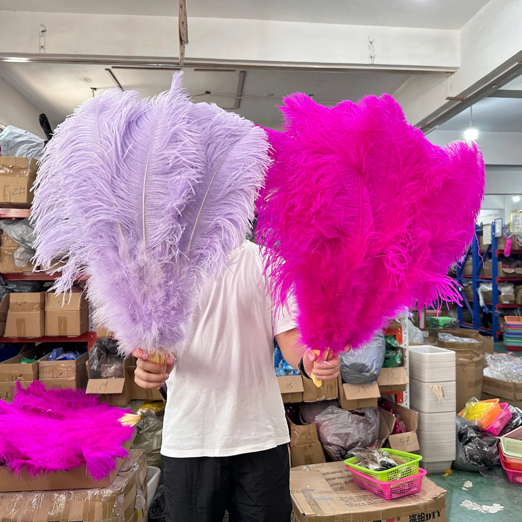 100CM Ostrich Feather Fans