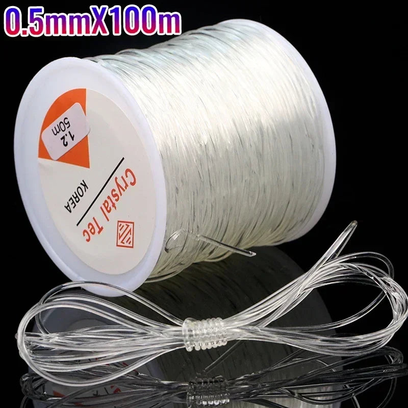 Strong Clear Elastic Stretch Jewelry Cord for Beading & Crafting