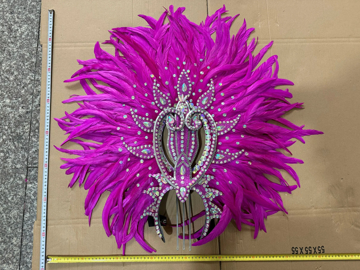 The Stardust Copacabana Feather Crown – Samba Parade Headdress
