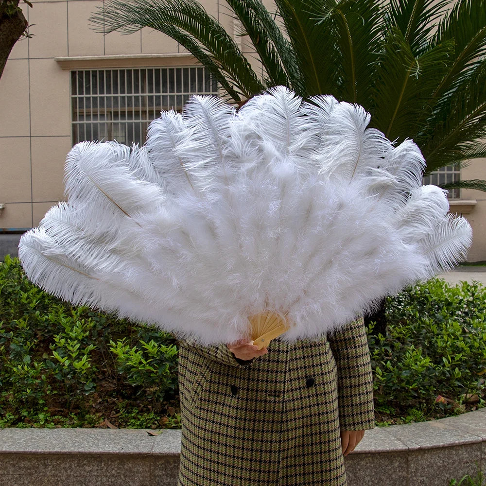 100CM Ostrich Feather Fans