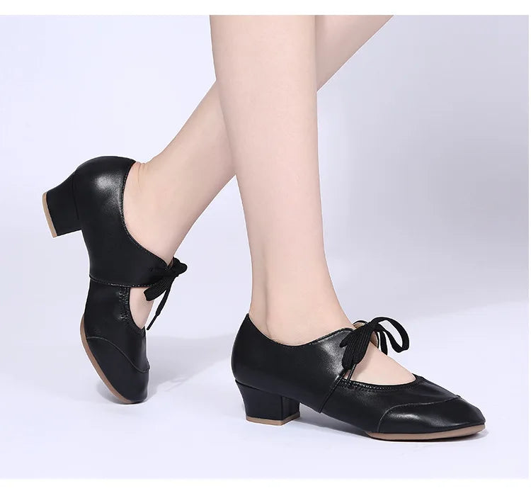 The Stardust Encore Practice Oxford – Leather Latin & Jazz Dance Shoe