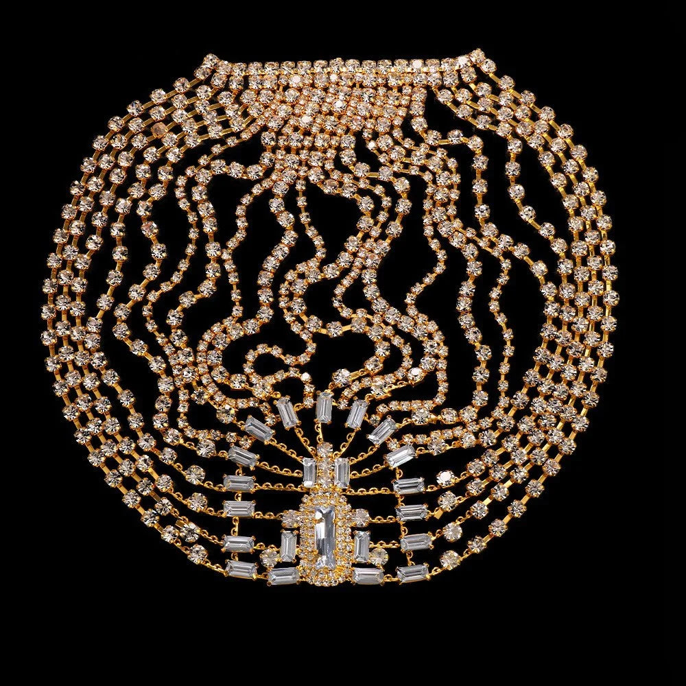 Crystal Hair Chain Headpiece Accessory