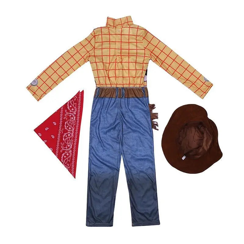 Kids Denim Anime Character Costume – Halloween Party Outfit