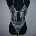 Dazzling Crystal Tassel Bra Chain & Thong Bikini Body Jewelry Set