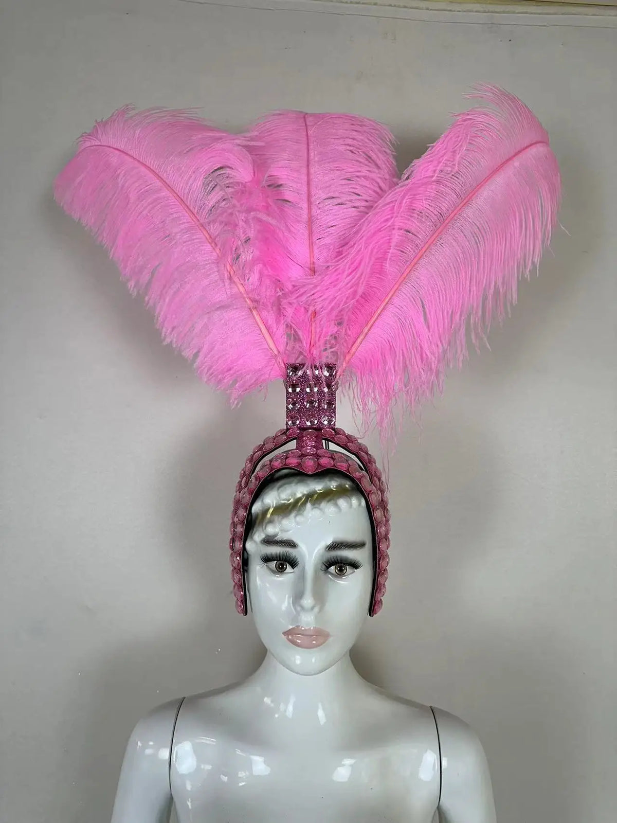 The Stardust Azure Sovereign – Royal Blue Feather Samba Carnival Headdress
