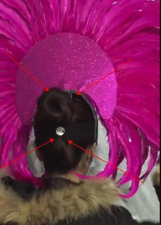 The Stardust Dionysia – Elegant Feathered Samba Carnival & Masquerade Headdress