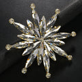 Large Luxury Rhinestone Star Brooch
