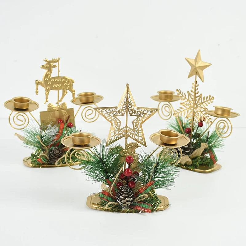 Iron Christmas Candle Holders, 9 Designs