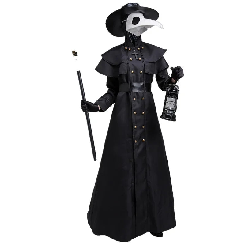Plague Doctor Costume – Medieval Hooded Robe Cosplay Set