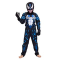 Kids Black Spider Costume Superhero Jumpsuit – 3D Spandex Bodysuit